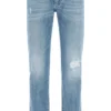 Dolce & Gabbana Distressed Straight-Leg Jeans - Blue
