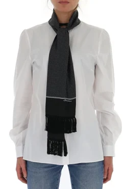 Dolce & Gabbana Contrast Colour Scarf Shirt - White