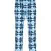 Dolce & Gabbana Printed Straight Leg Pants - Blue
