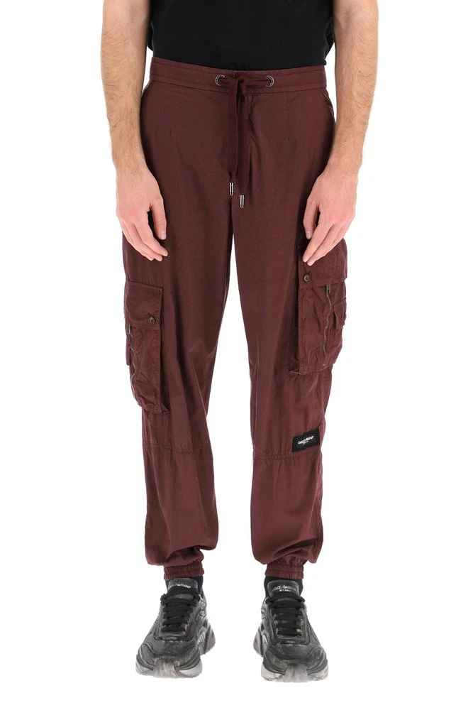 Dolce & Gabbana Cuffed Cargo Pants - Red 2 Dolce & Gabbana Cuffed Cargo Pants - Red - Image 2