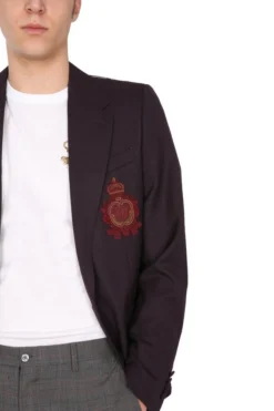 Dolce & Gabbana Logo Patch Portofino Jacket - Purple -Cheap Vestureo Store 1624683702571 ey8hAZnooA6FuAB4o