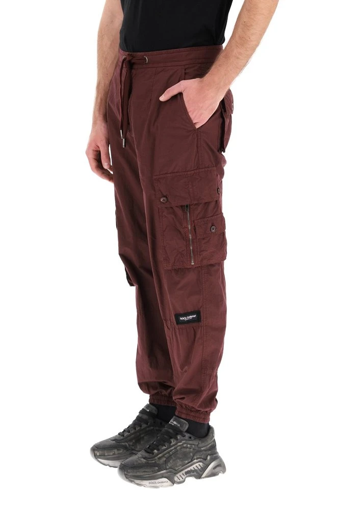 Dolce & Gabbana Cuffed Cargo Pants - Red 4 Dolce & Gabbana Cuffed Cargo Pants - Red - Image 4