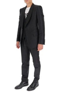 Dolce & Gabbana Jacquard Two-Piece Suit - Black -Cheap Vestureo Store 1624684368601 ywBSfAmok9QPf226u
