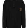 Dolce & Gabbana Logo Embroidered Polo Shirt - Black