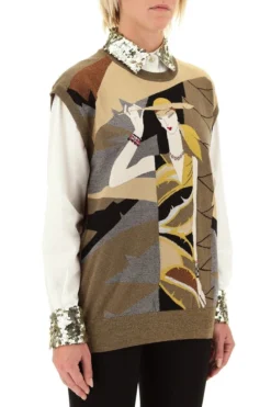 Dolce & Gabbana Intarsia Knitted Top - Multi -Cheap Vestureo Store 1624687344811 RpFcHREBrnN5BwP9B