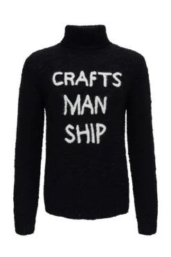 Dolce & Gabbana Embroidered Turtleneck Jumper - Black