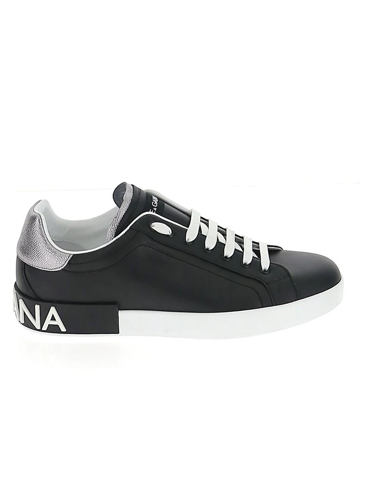 Dolce & Gabbana Portofino Low-Top Sneakers - Black 1 Dolce & Gabbana Portofino Low-Top Sneakers - Black
