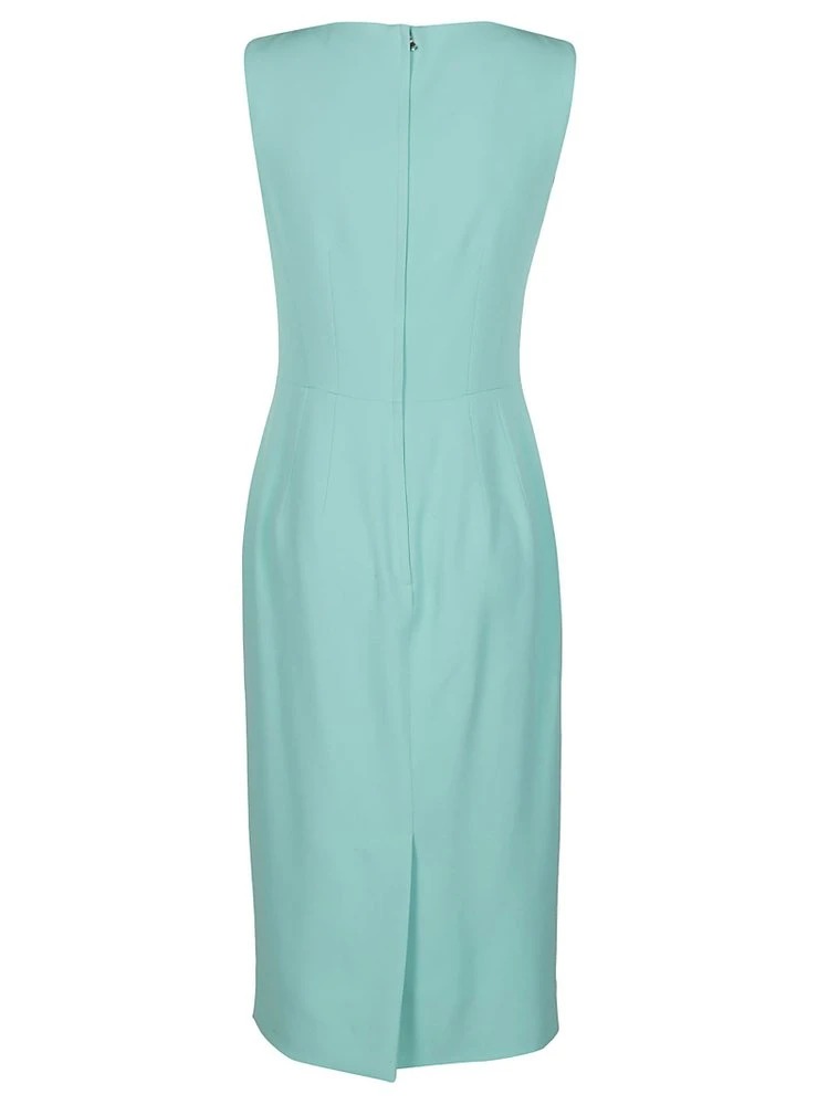 Dolce & Gabbana V-Neck Dress - Green 2 Dolce & Gabbana V-Neck Dress - Green - Image 2