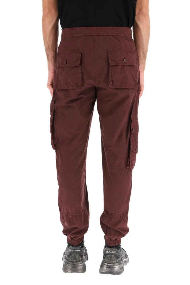 Dolce & Gabbana Cuffed Cargo Pants - Red 3 Dolce & Gabbana Cuffed Cargo Pants - Red - Image 3