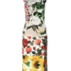 Dolce & Gabbana Floral Patchwork Midi Dress - Multi