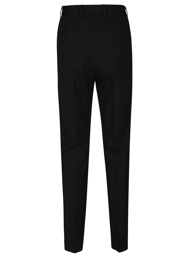 Dolce & Gabbana High-Waisted Slim Fit Trousers - Black 2 Dolce & Gabbana High-Waisted Slim Fit Trousers - Black - Image 2