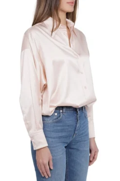 ( New Season ) Dolce & Gabbana Oversized Satin Shirt - Pink 5 ( New Season ) Dolce & Gabbana Oversized Satin Shirt - Pink -Cheap Vestureo Store 1749e65a269349438ad12b840ad981ed