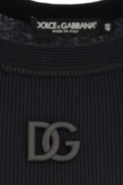 ( New Season ) Dolce & Gabbana Logo Plaque Ribbed Tank Top - Black 5 ( New Season ) Dolce & Gabbana Logo Plaque Ribbed Tank Top - Black -Cheap Vestureo Store 17564ae74247612c5773539682abb188