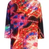 ( New Season ) Dolce & Gabbana Graphic Print Three-Quarter Sleeved Shirt - Multi