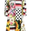 Dolce & Gabbana Patchwork Print Midi Dress - Multi