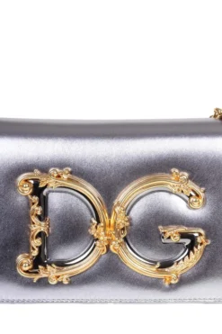( New Season ) Dolce & Gabbana DG Girls Foldover Crossbody Bag - Silver 9 ( New Season ) Dolce & Gabbana DG Girls Foldover Crossbody Bag - Silver -Cheap Vestureo Store 18906d32d926f530c47c38125f7e0b35