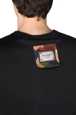 ( New Season ) Dolce & Gabbana Camouflage Patched T-Shirt - Black -Cheap Vestureo Store 18afdd91e38c6ee6c65b7c4eb2024b86