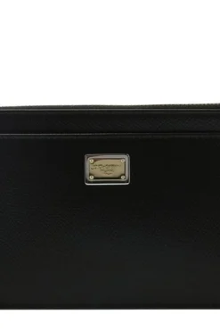 Dolce & Gabbana Logo Plaque Large Cardholder - Black