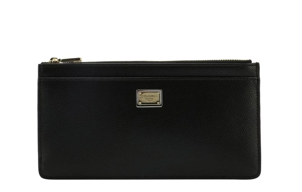 Dolce & Gabbana Logo Plaque Large Cardholder - Black 1 Dolce & Gabbana Logo Plaque Large Cardholder - Black