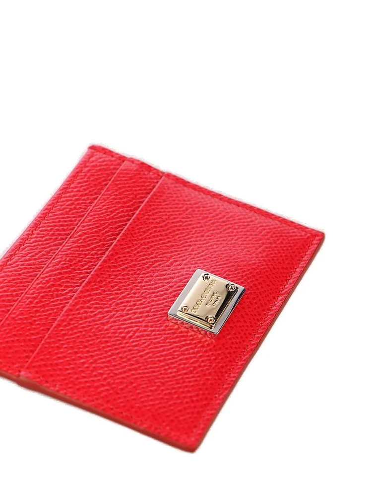 ( New Season ) Dolce & Gabbana Logo Plaque Cardholder - Red 4 ( New Season ) Dolce & Gabbana Logo Plaque Cardholder - Red - Image 4