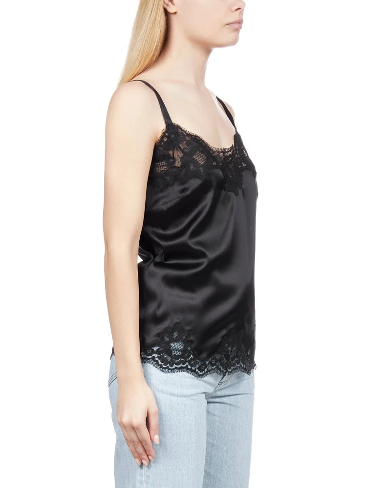 Dolce & Gabbana Lace Detail Camisole - Black 3 Dolce & Gabbana Lace Detail Camisole - Black - Image 3
