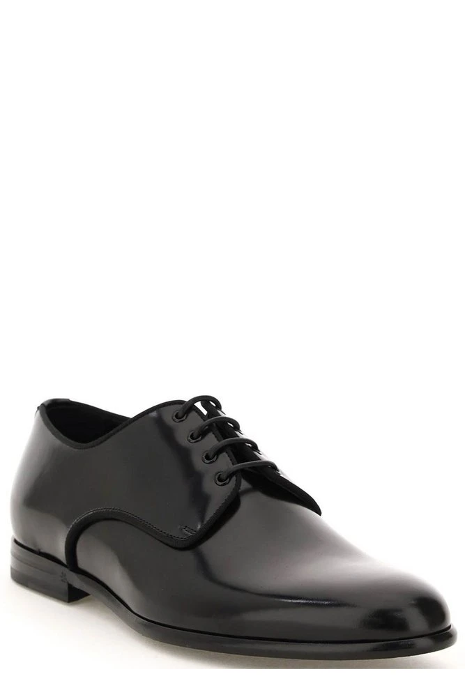 ( New Season ) Dolce & Gabbana Raffaello Derby Shoes - Black 2 ( New Season ) Dolce & Gabbana Raffaello Derby Shoes - Black - Image 2