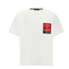 ( New Season ) Dolce & Gabbana Logo Printed Crewneck T-Shirt - White