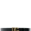 Dolce & Gabbana DG Logo Belt - Black