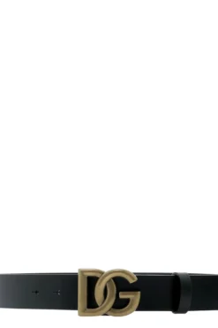 Dolce & Gabbana DG Logo Belt - Black