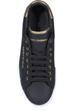 ( New Season ) Dolce & Gabbana Portofino Sneakers - Black -Cheap Vestureo Store 1951a589ff1628c8cdba7f238dabb9a1