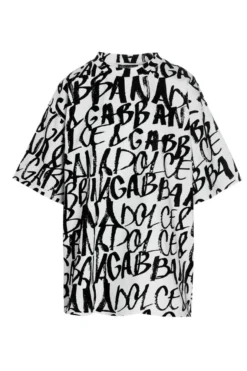 Dolce & Gabbana Graphic Logo Printed T-Shirt - Multi