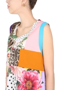 Dolce & Gabbana Patchwork Tank Top - Multi -Cheap Vestureo Store 19d5b1c6bfb986f9ae73235006dec468