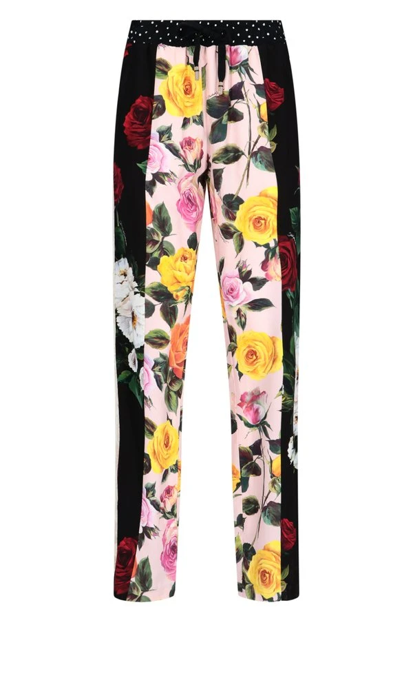Dolce & Gabbana Patchwork Striped Pants - Multi 1 Dolce & Gabbana Patchwork Striped Pants - Multi