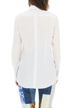 Dolce & Gabbana Panelled Shirt - White -Cheap Vestureo Store 1a770723a077861297bd12f1b64e7bcc
