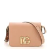 ( New Season ) Dolce & Gabbana 3.5 DG Logo Plaque Shoulder Bag - Pink