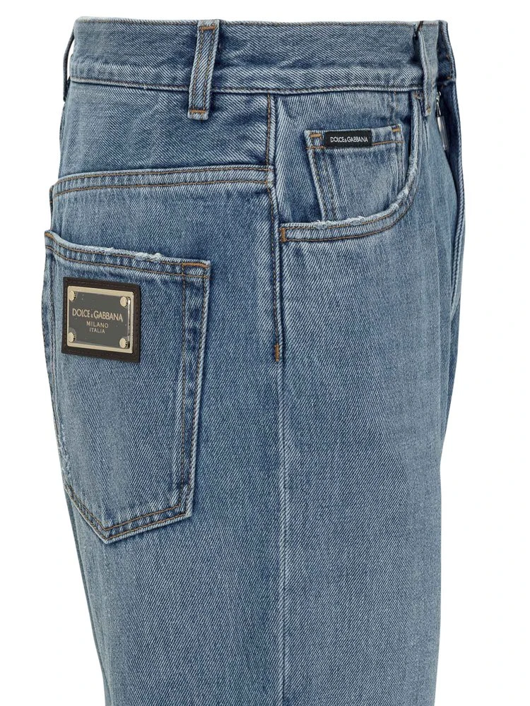 Dolce & Gabbana Straight-Leg Denim Jeans - Blue 3 Dolce & Gabbana Straight-Leg Denim Jeans - Blue - Image 3