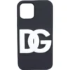 ( New Season ) Dolce & Gabbana DG Logo IPhone 12 Pro Cover - Black