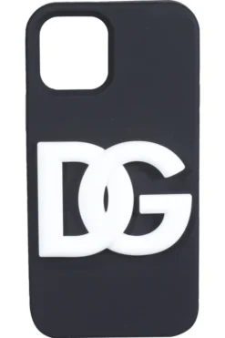( New Season ) Dolce & Gabbana DG Logo IPhone 12 Pro Cover - Black