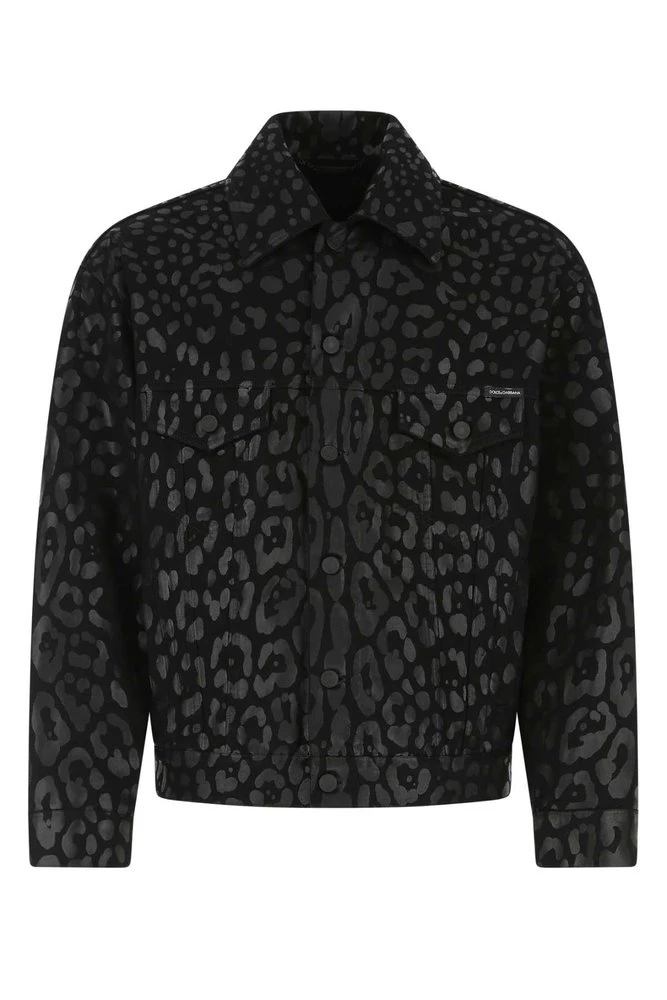 ( New Season ) Dolce & Gabbana Animal Print Buttoned Jacket - Multi 1 ( New Season ) Dolce & Gabbana Animal Print Buttoned Jacket - Multi