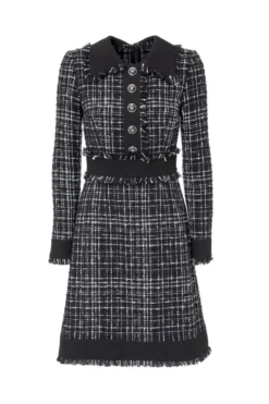 Dolce & Gabbana Tweed Midi Dress - Multi