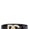 Dolce & Gabbana DG Logo Buckle Belt - Black