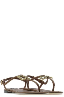 Dolce & Gabbana Baroque Sandals - Brown -Cheap Vestureo Store 1bfc0581b0acc1f795b7f10d4b45e20c