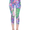 ( New Season ) Dolce & Gabbana 60s Printed Charmeuse Leggings - Multi