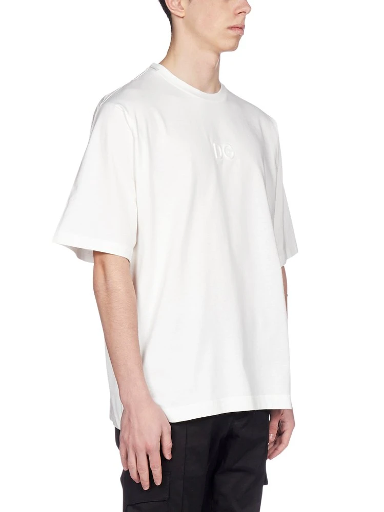 Dolce & Gabbana Monogram Logo T-Shirt - White 3 Dolce & Gabbana Monogram Logo T-Shirt - White - Image 3