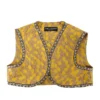 Dolce & Gabbana Jacquard Cropped Jacket - Gold