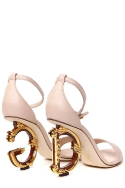 ( New Season ) Dolce & Gabbana Devotion Heeled Sandals - Pink -Cheap Vestureo Store 1ce2edc14f7a70ee64441fb288d50183