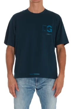 Dolce & Gabbana Logo Detailed T-Shirt - Blue
