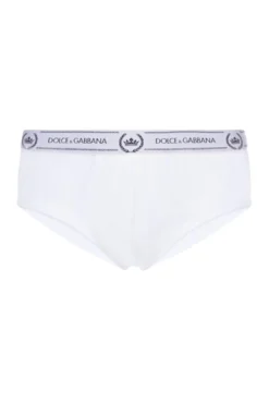 Cheap Vestureo Store 6 Dolce & Gabbana Logo Band Briefs - White