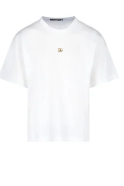 ( New Season ) Dolce & Gabbana DG Logo T-Shirt - White