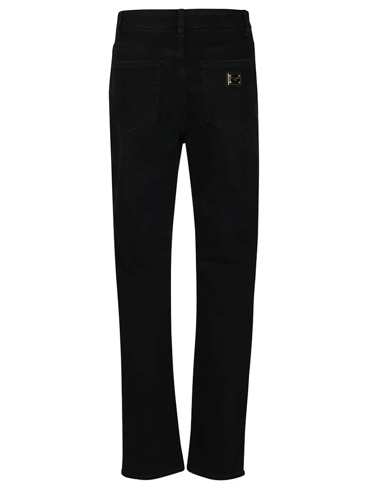 Dolce & Gabbana Straight Leg Jeans - Black 2 Dolce & Gabbana Straight Leg Jeans - Black - Image 2